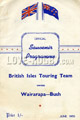 Wairarapa-Bush v British Isles 1950 rugby  Programme